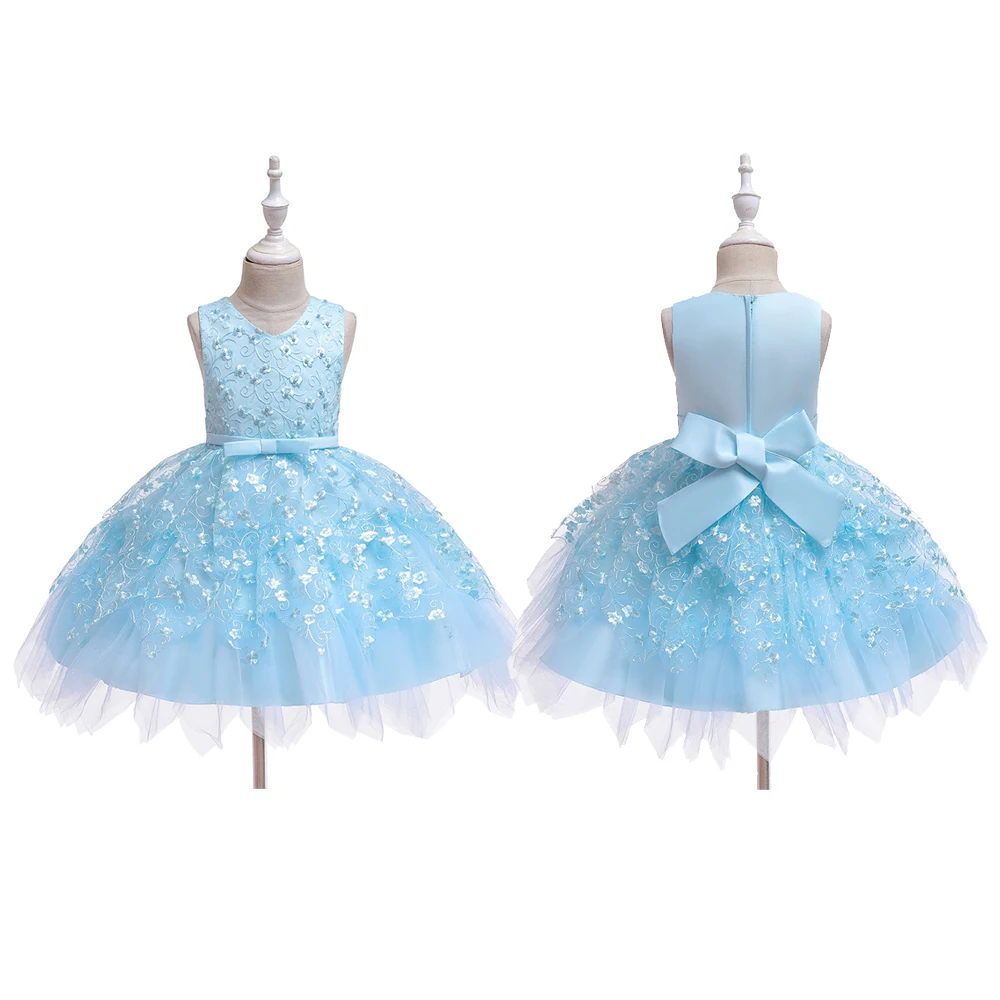 

Baby Girls Clothes Kids Children's Dresses Girls Wedding Party Costume Lace Puffy Girls Shorts Birthday Party New Year Costume