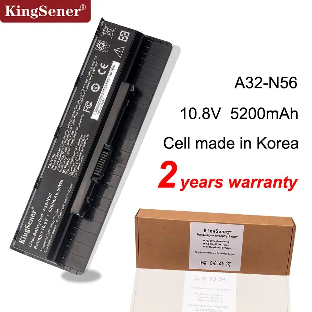 Skup Kingsener A32 N56 bateria do laptopa asus N46 N46V N46VJ N46VM N46VZ N56 N56V N56VJ N56VM N76 N76VZ A31 N56 A33 N56
