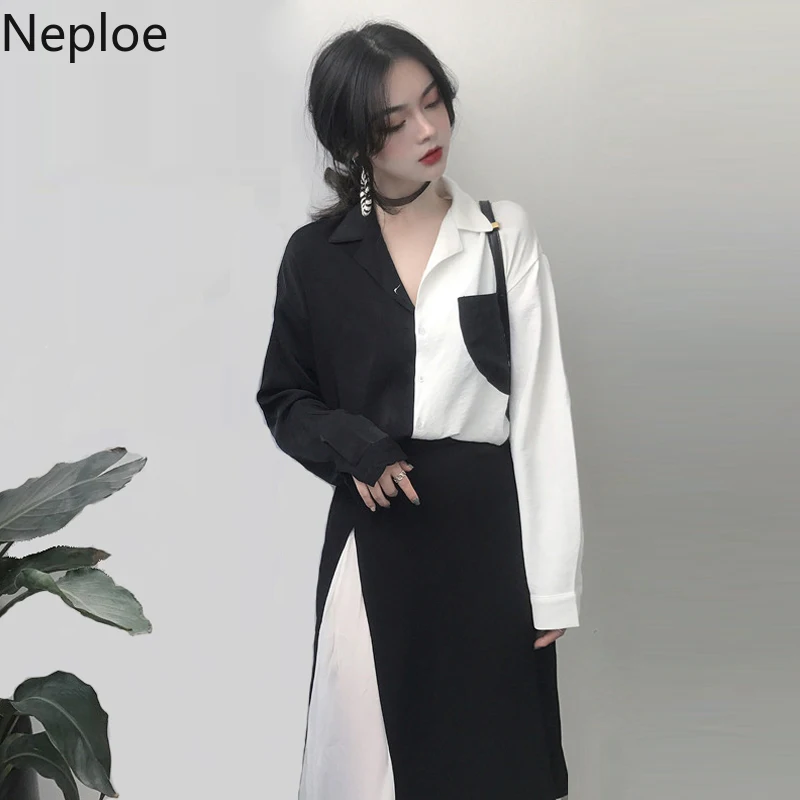 Neople/Осенняя рубашка с длинными рукавами маленький аромат комплект из двух