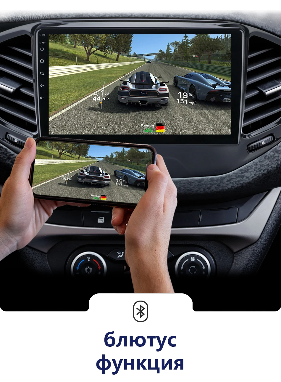 2Din Android 8,1 4G 2 ГБ+ 32 ГБ Автомобильный мультимедийный видео плеер для Lada VESTA- аудиосистема навигация gps головное устройство 2 Din