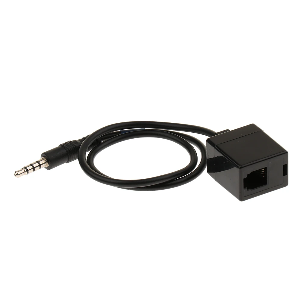 RJ9 Female To 3.5mm Male Plug Adapter Converter Headset To Telephone Cable