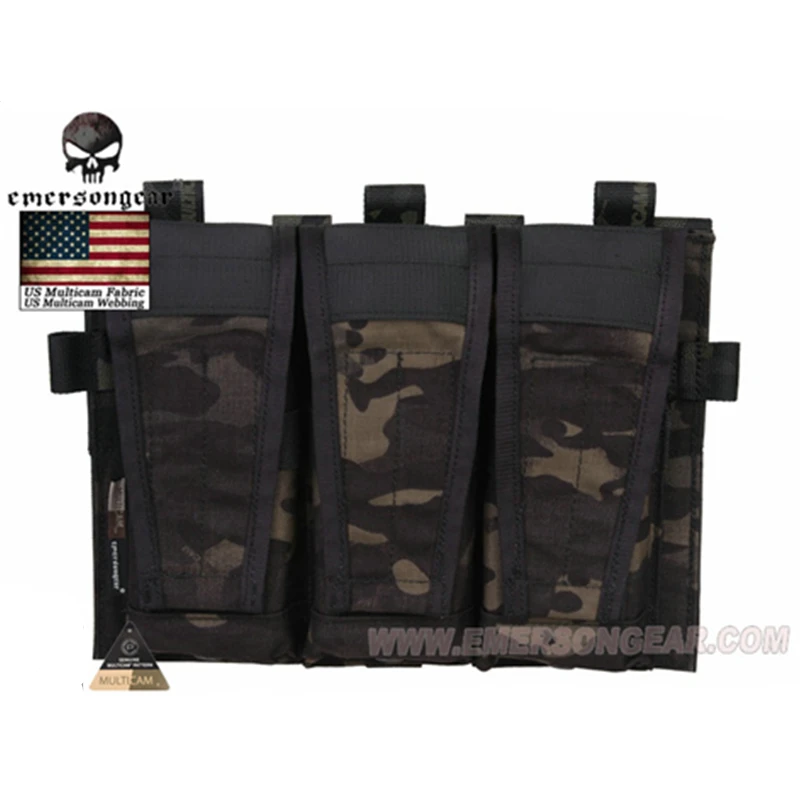 Emerson Шестерни Тактический тройной подсумок для AVS Съемная клапаном M4 M16 AR15 5 56. 223