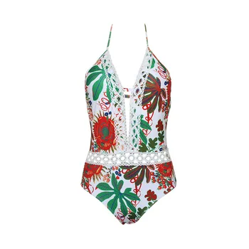 

New European and American Blockbuster Sexy Fashion Printed Conjoined Bikini Women's Conjoined Swimming Suit in 2019