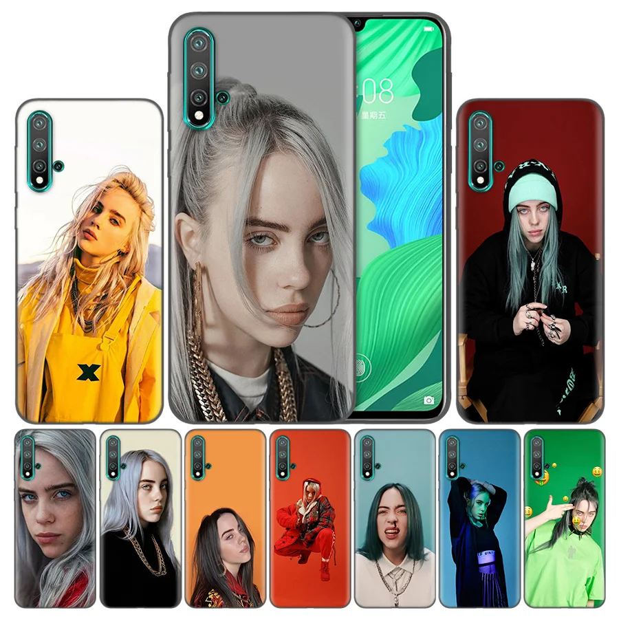 

Bags Capa Coque Phone Cases For Huawei Honor 8A 8C 8S 8X 9X 9 10 20 Pro Lite Play 20i 7C Back Covers Billie Eilish 13 Girl