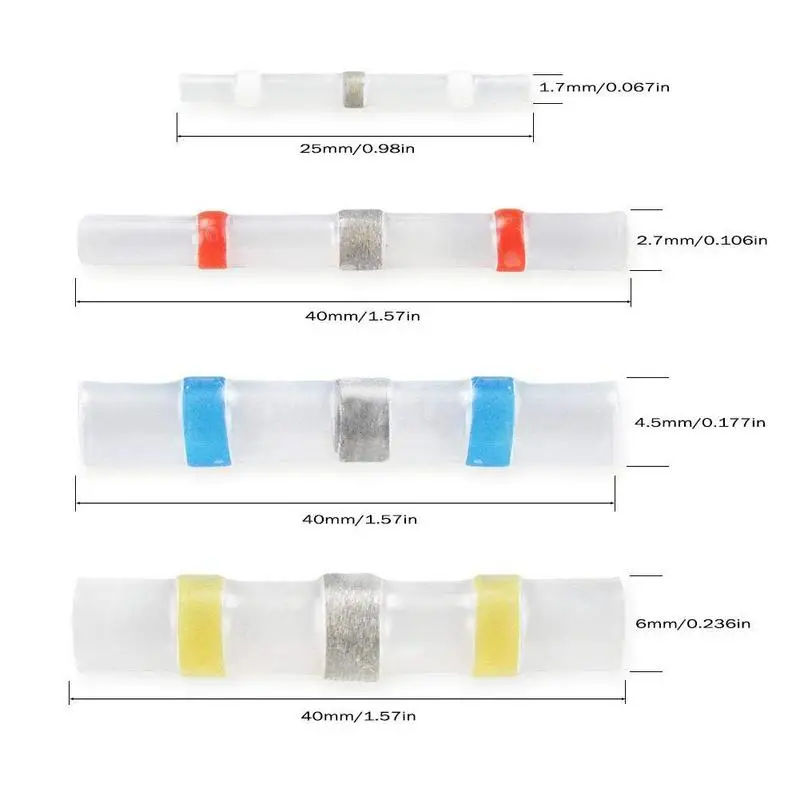 10 шт. Сварка термоусадочная труба Водонепроницаемая Клеммная изоляция припой бесплатное кольцо утилита электрическая трубка провод разъем