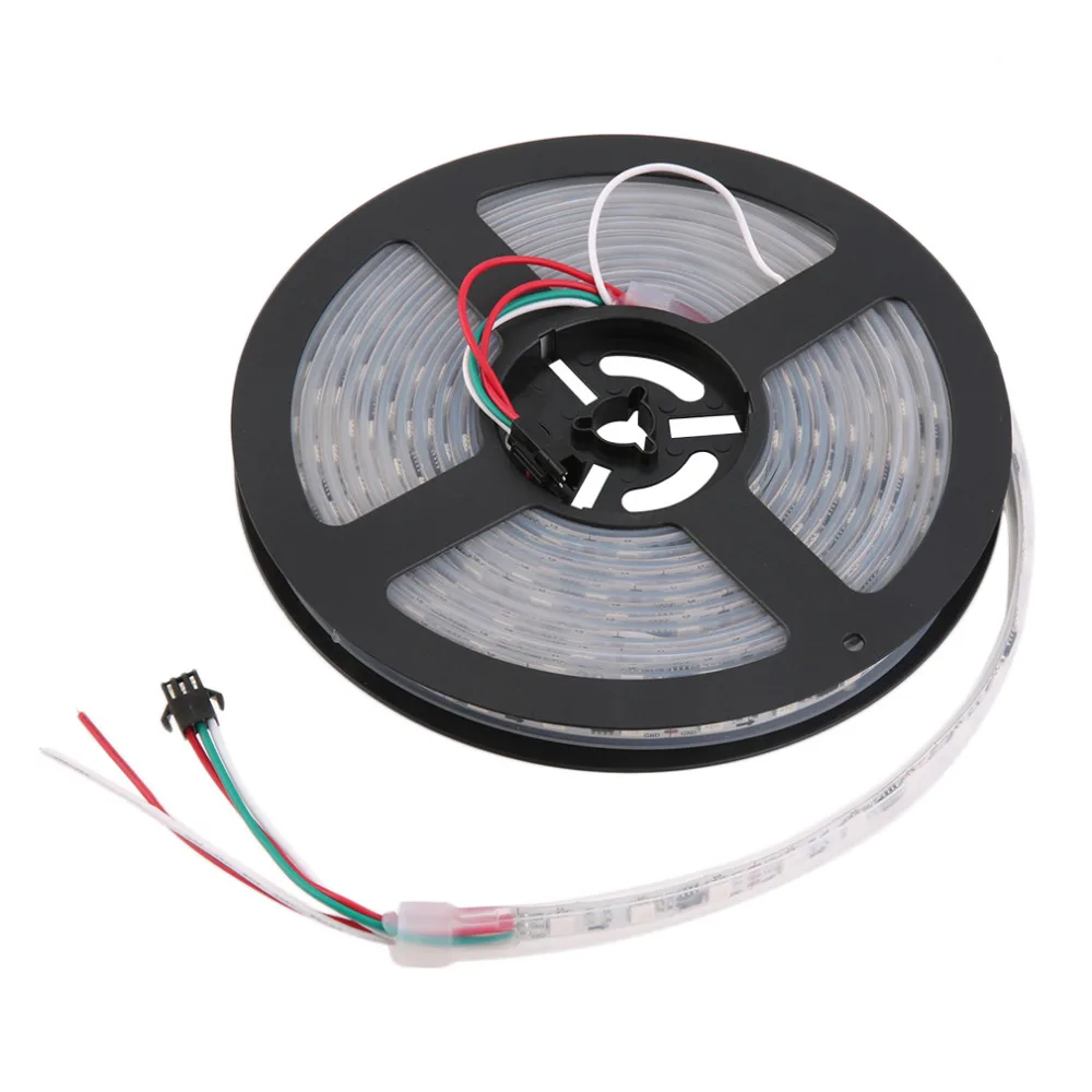 5M WS2812B WS2811 индивидуальный адресат 5050SMD 12V Светодиодные ленты светильник