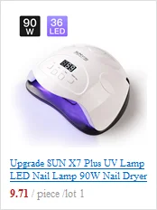 Обновленная УФ-лампа SUN X7 Plus, 36LED лампа для ногтей, 90 Вт, Сушилка для ногтей, светильник от солнца для маникюра, гелевая лампа для ногтей, сушка для гель-лака, дизайн ногтей