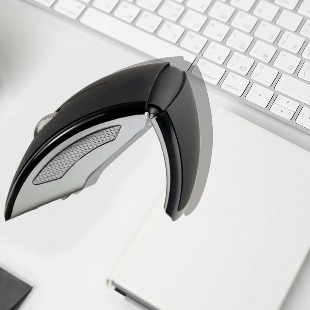 Складная Мини 2 4G беспроводная мышь Портативный Перезаряжаемый USB приемник
