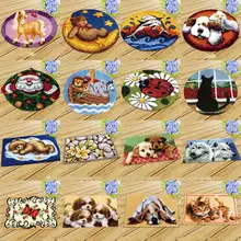  Carpet Embroidery Latch Hook Kit Foamiran Cartoon Animal undefined Latch Hook Rug Button Pad Package Smyrna Package Carpet 