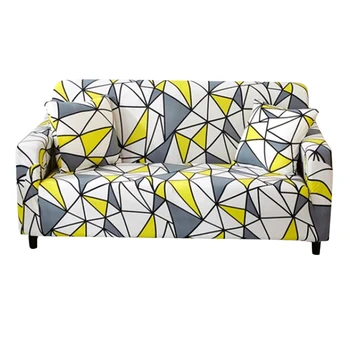 

Elastic Stretch Sofa Cover Couch Protector Wrap Slipcover Soft Simple for Home 235-300cm TB Sale