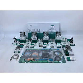 

New Aftermaket Engine Part 4TNE84 Engine Rebuilding Kit With Full Gasket Set Piston Rings Bearing Valves For Yanmar