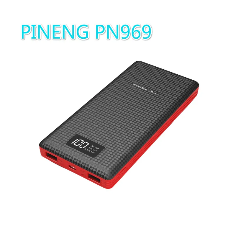 Внешний аккумулятор PINENG PN 969 на 20000 мА · ч с двумя USB портами|Внешние аккумуляторы| |