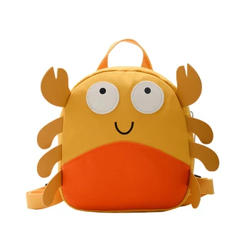 

New Infant Toddler Baby Cartoon Backpack Cute Crab Kindergarten School Bag Kid Mini Shoulder Bag for Boys and Girls