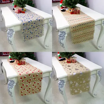

Christmas Table Runner Tablerunner Table Throw Table Cloth For Christmas Party Home Dinning Table Decoration^