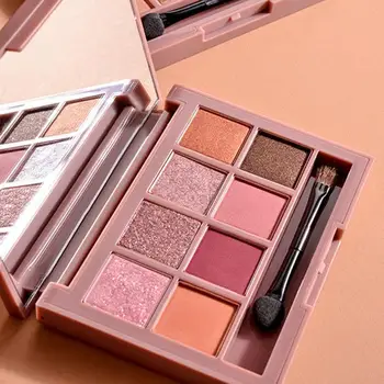 

Eye Makeup Palette Natural Fashion Make Up Light 8 Colors Eye Shadow Shimmer Matte Eyeshadow Set With Brush