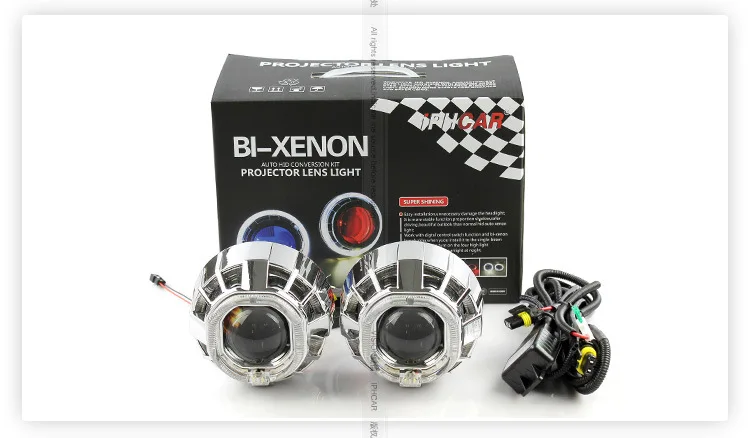 

Prestige Direct Selling 3-Inch Double Angel Lens Hid Double-mercerized Cotton Lens Headlight H4 Car Motorcycle Change-Processing