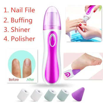 

1set Electric Manicure Machine Pen Pedicure Nail File Nail Polish Remover Tools 5 Bits Drills Nail Art Drill Machine Equipment