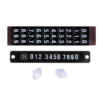 

Car Styling Magnetic Temporary Parking Card Telephone Number Plate Car Sticker With Phone Number Sheet Car Stickers