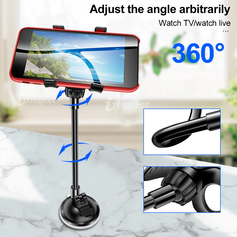 Phone Car Holder Flexible 360 Degree Rotation windshied Car Mount Mobile Phone Holder For Cellphone Car Phone Holder Support GPS (5)