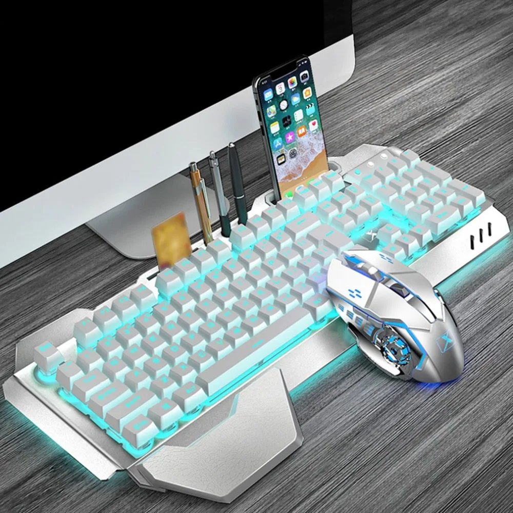 K680 Wireless RGB LED Gaming Keyboard and Mouse Combo Personal PC