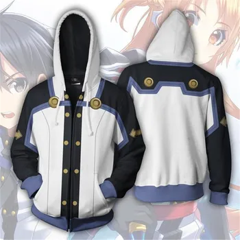 

Autumn Winter 3D Printing-Hoodie Men Anime Hoodies Sweatshirts Casual Zipper hooded Jacket clothing off White Pullover Tops-Coat