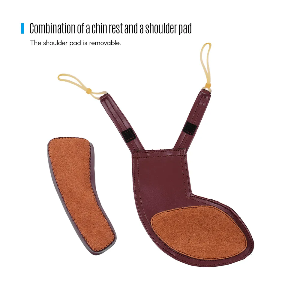 

Sheepskin Pad Violin Accessories Shoulder and Chin Rest Cushion for 3/4 4/4 Violin Left Shoulder Violin Parts