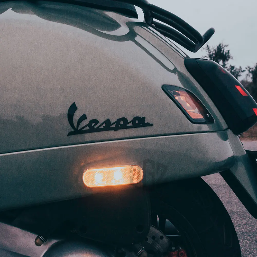 Motorcycle LED Rear Turn Signal Lights Indicator Left Right Flash Lamps Black For VESPA GTS 300 SPRINT PRIMAVERA 150 Accessories