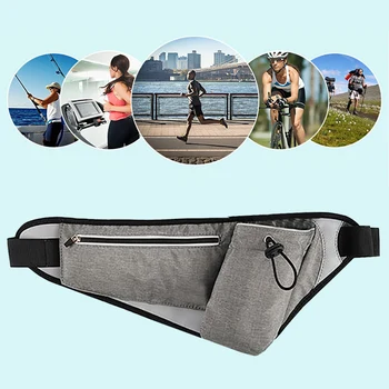 

Men Women Adjustable Strap Pouch Waterproof Fishing Waist Bag Sport Cycling Hiking Camping Bottle Holder Running Phone Pocket