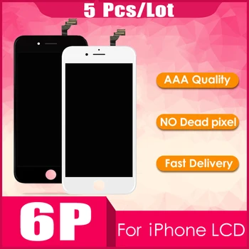 

5PCS/LOT For iPhone 6 Plus LCD With Touch Screen Digitizer Assembly Display Replacement No Dead Pixel 5.5 Inch Free Shipping