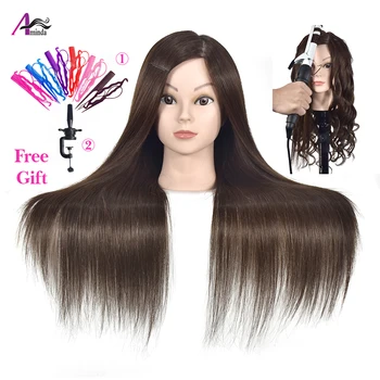 

Hairdressing Mannequin Head For Hairstyles Hairdressers Curling Practice Salon Hairdressing Dummy Dolls Training Head With Stand