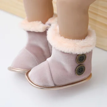 

Baby Girl Boy Snow Boots Winter Half Boots Infant Kids Classic Soft Bottom Shoes For Baby 0-18M