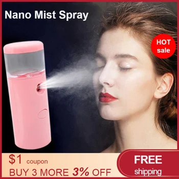 

35ml USB Handy Nano Mist Spray Atomization Mister Face Cold Sprayer Facial Moisturizing Facial Body Nebulizer Steamer Sprayer