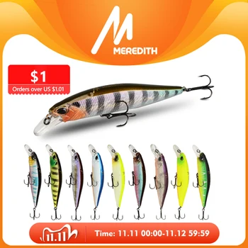 BEST CHOICE ❤️ MEREDITH Hard Bait Fishing Lures 24color for Choose Minnow Wobbler Quality Professional RealisJARKBAIT 100F 14g Depth0.8-1.5m - discount item 50% OFF Sports & Entertainment