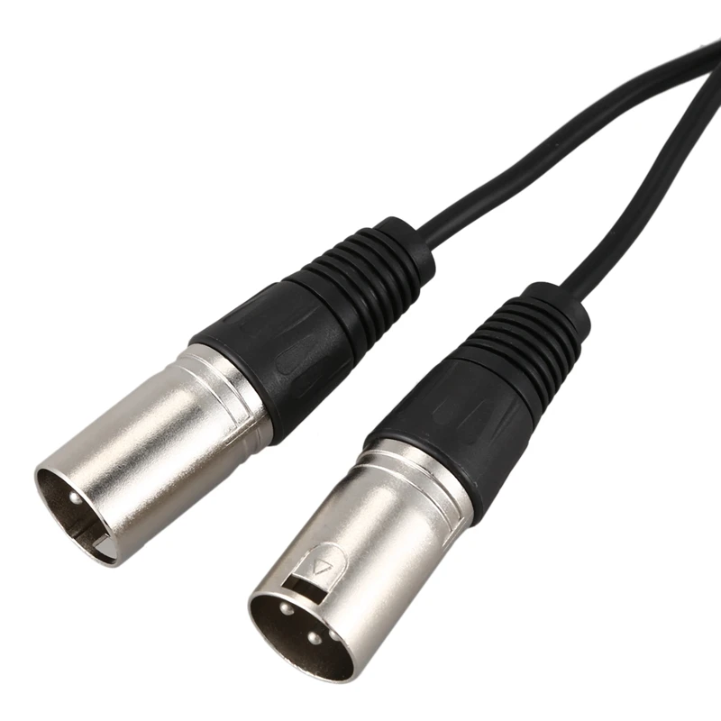 Горячее предложение 3pin XLR Женский Джек двойной 2 штекер Y сплиттер кабель адаптер 1 фут шнур