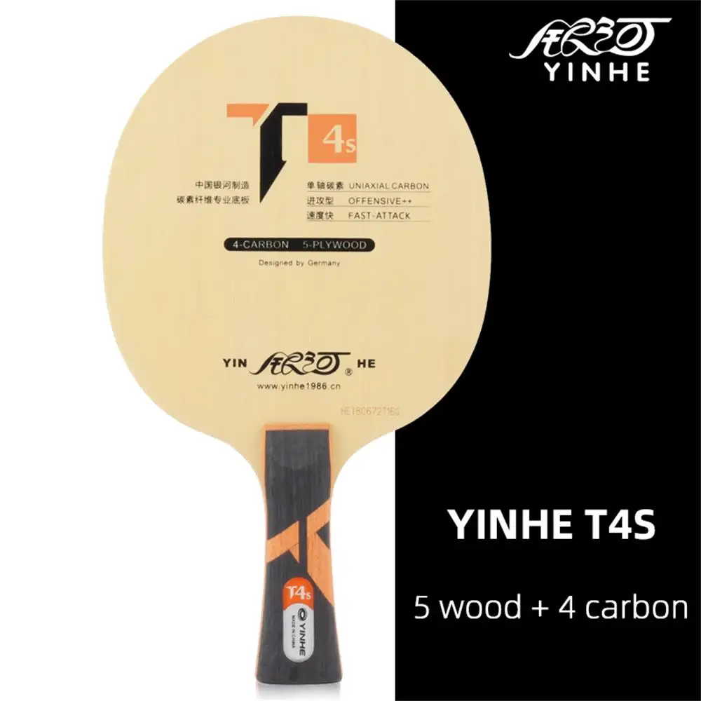 Оригинальная ракетка yinhe Galaxy для настольного тенниса лезвие (T4s 5wood + 4 carbokev) пинг
