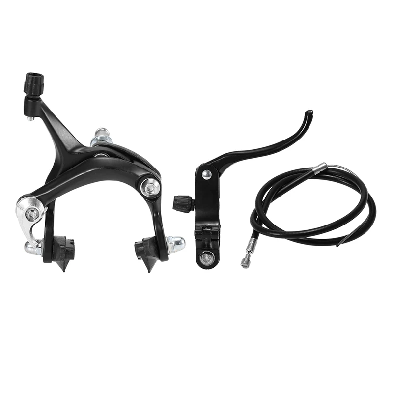

Front Fixie Road Bike Cruiser Brake Set Bike Brake Kit Bike Caliper Brake Kit Side Pull Brake Set For Most Fixie Bike Black