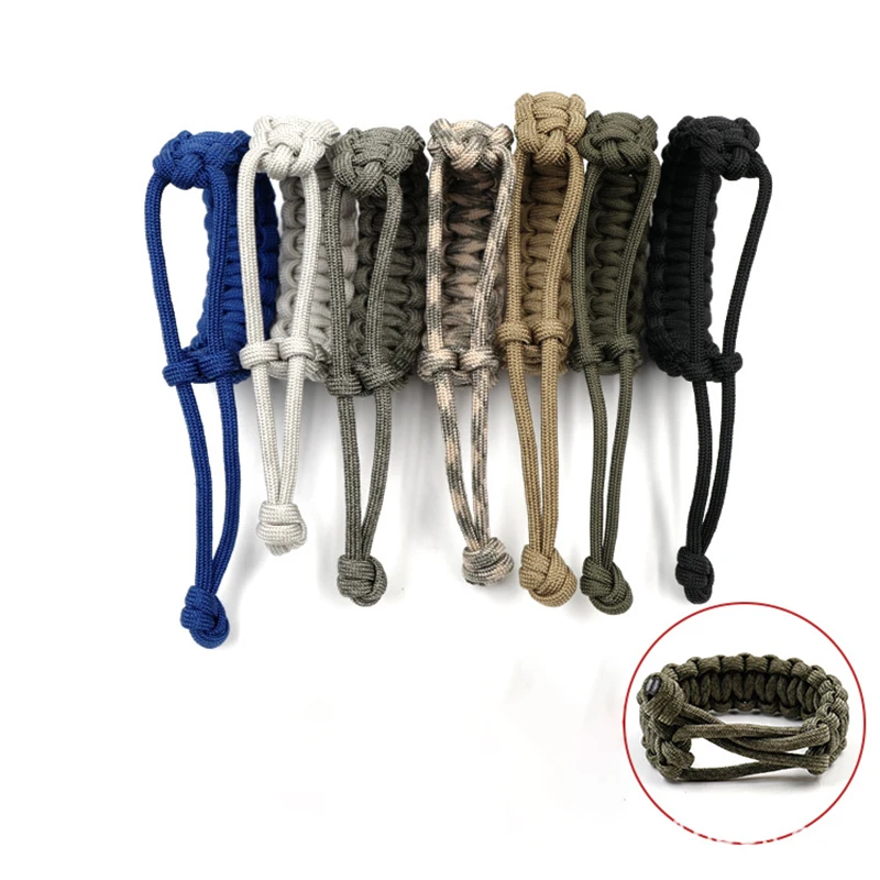 Men's Survival Paracord Adjustable Bracelet Handmade Braided Bracelet paracord bracelet