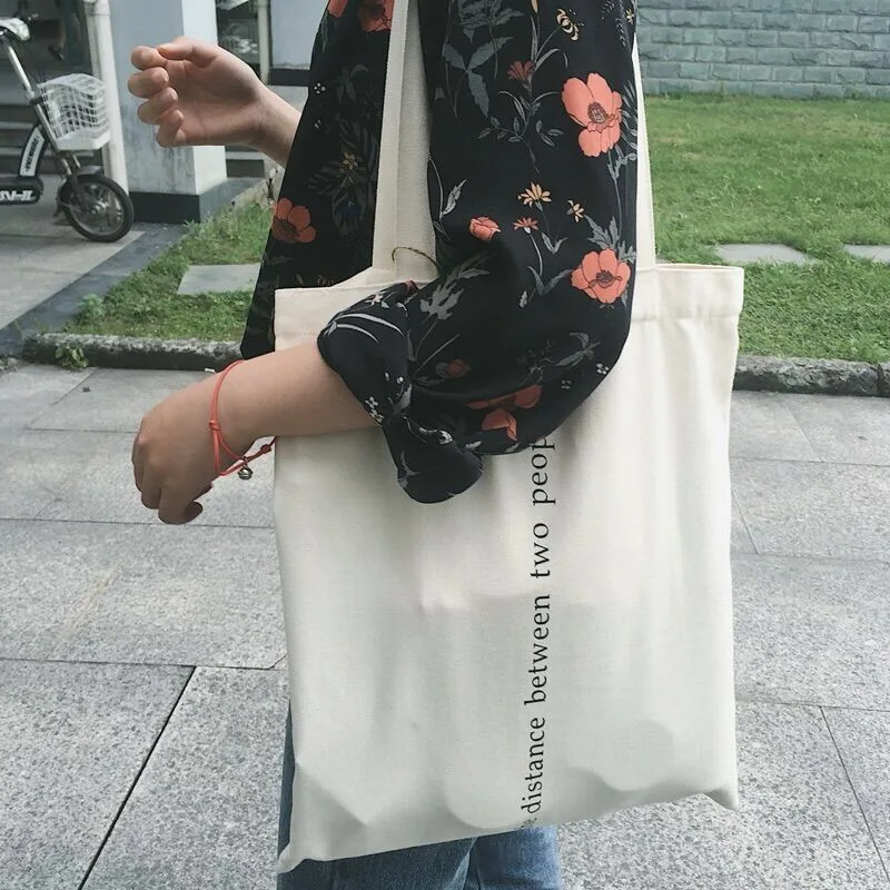 

Original Concise Leisure Letter Zipper Canvas Bag Single Shoulder Bags Casual Tote Women Handbag Ladies Cloth Shopping Bags
