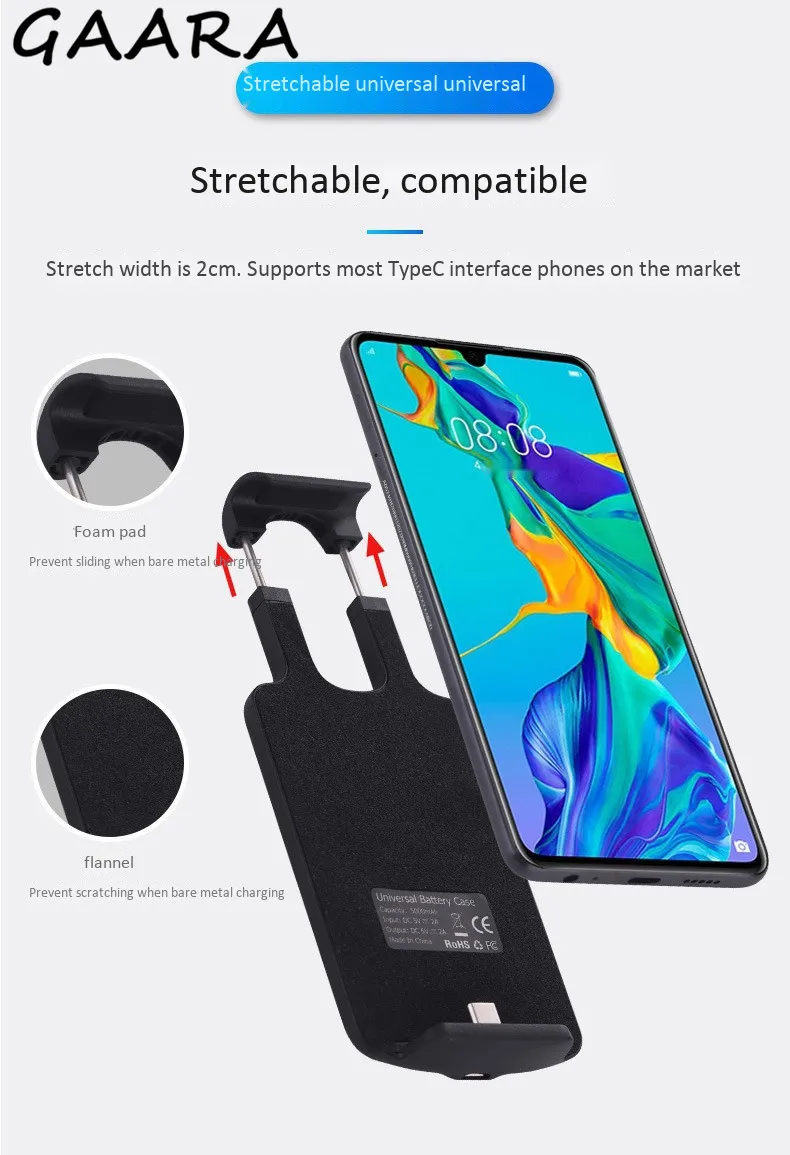 5000 мА/ч, универсальная Батарея чехол для Huawei Honor 8 9 10 20 играть Портативный внешнего резервного копирования для Huawei Honor V8 V9 V10 V20 магия