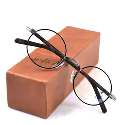Новый раунд Винтаж Сплав Мужские очки в оправе из металла золото полный оправы для очков Prescriptio очки с прозрачными линзами для Для женщин