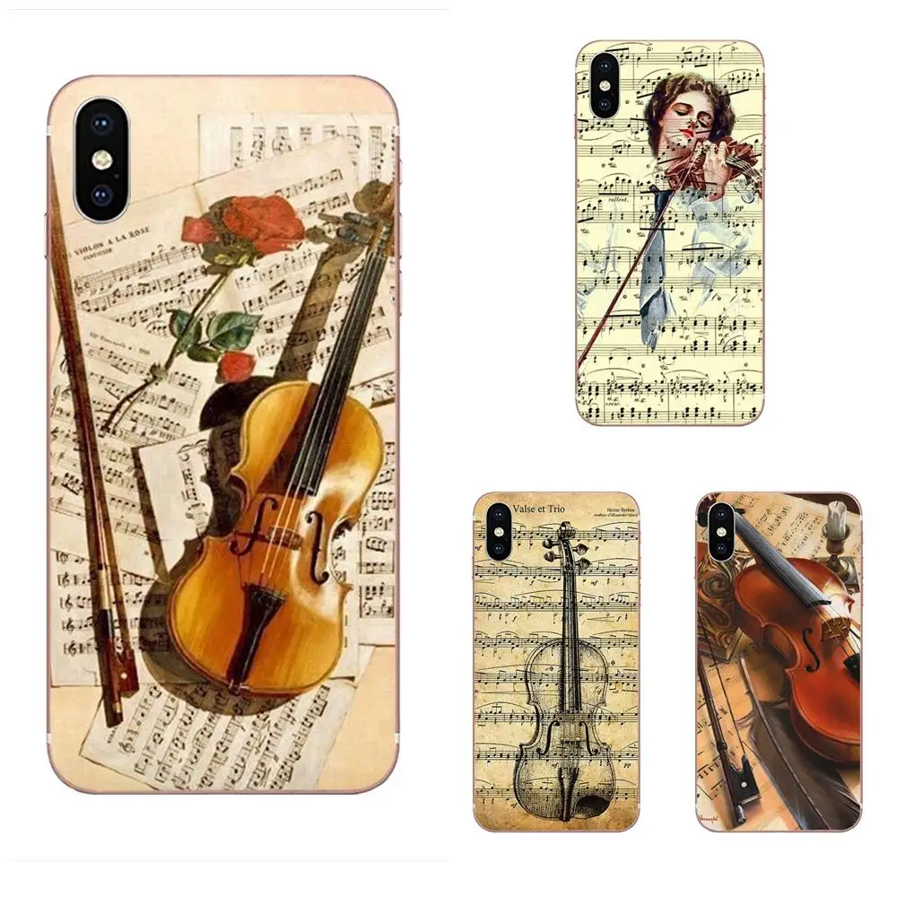 

Music Score Musical Instrument Violin Guitar For Xiaomi Redmi Mi 4 7A 9T K20 CC9 CC9e Note 7 9 Y3 SE Pro Prime Go Play