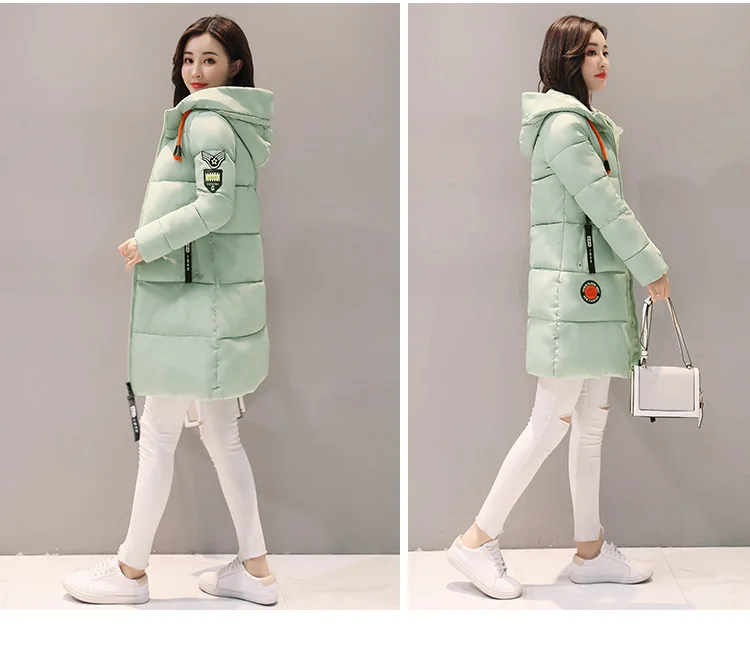 Женское зимнее белое длинное пальто с капюшоном, Куртка Harajuku, уличная одежда, корейская мода, парки, одежда для женщин, ветровка xxl