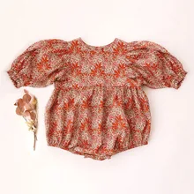 New Spring Summer Rompers For Newborn Baby Girl Sweet Baby Girl Cotton One-piece Clothes Wiith Long Sleeve