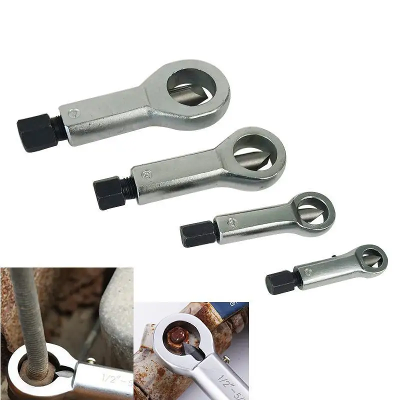 

Hand Tools 9-27mm Nut Splitter Cracker Remover Extractor Tool Set Rust Nut Removal Puller Break Damaged Screw Repair Tool