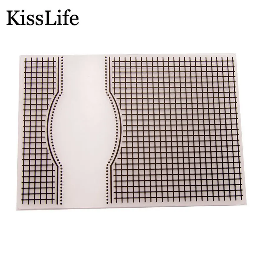 

2019 New Grid Square Decoration Plastic Embossing Folders for Scrapbooking Template Christmas Craft Embossing Folders