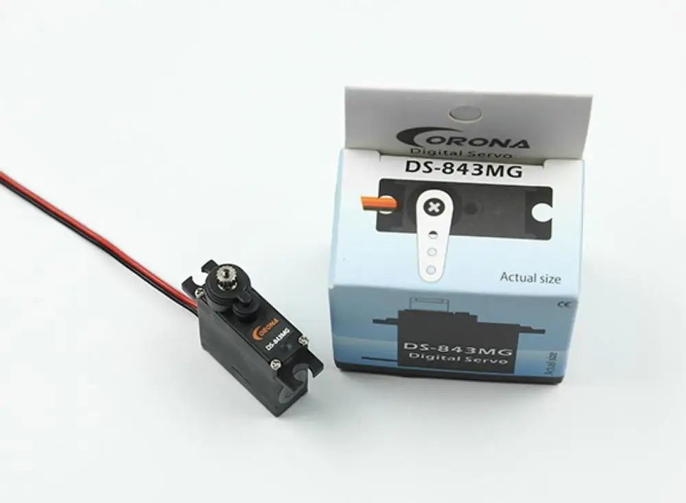 Corona DS843MG цифровой высокий крутящий момент мини сервопривод 4,8 кг/0,10 сек/8,5 г для RC самолета лодки