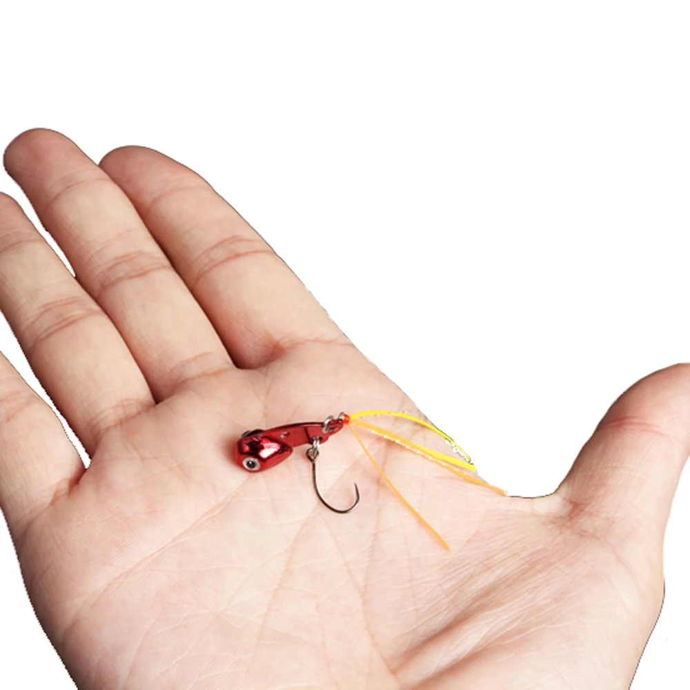 

5Pcs Metal Jigging Mini VIB Lures 3g 6g Vivid Vibrations Spoon Bass Artificial Hard Bait Cicada Lure VIB Bait with Feather Hooks