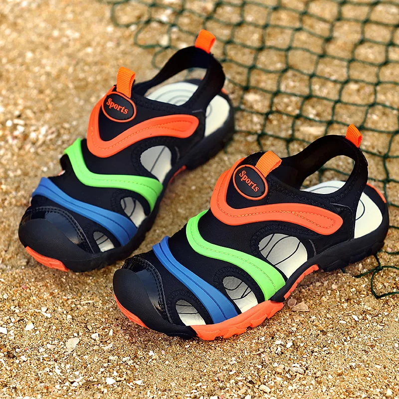 SKHEK-sandales pour bébés garçons | Chaussures de plage, baskets d'été, bout fermé