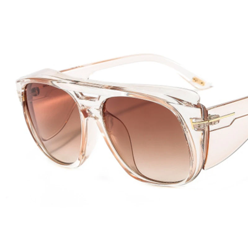 

Oversized Square Sunglasses Women 2020 Luxury Brand Designer Retro Large Frame Sun Glasses Men Personality Wide Legs Shades