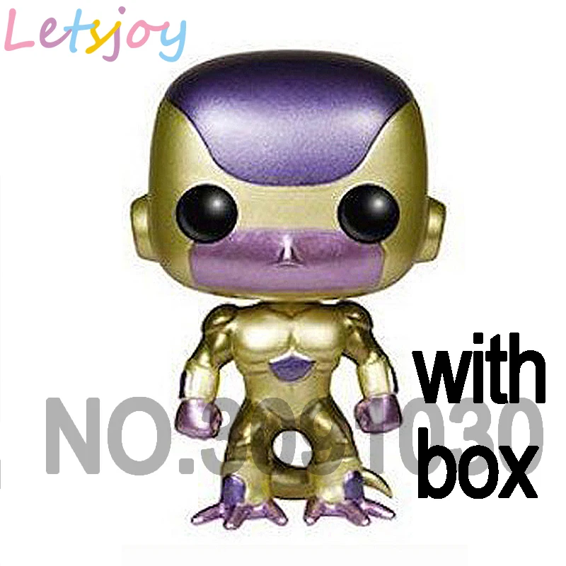 33 with box Официальный Золотой Красный глаз Frieza broly 15 см поп dragon ball Vegetto son guko GOHAN letsjoy Vegeta фигурка милая кукла - Цвет: 33 with box